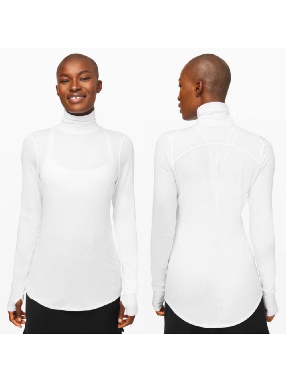 Lululemon full day ahead turtleneck white